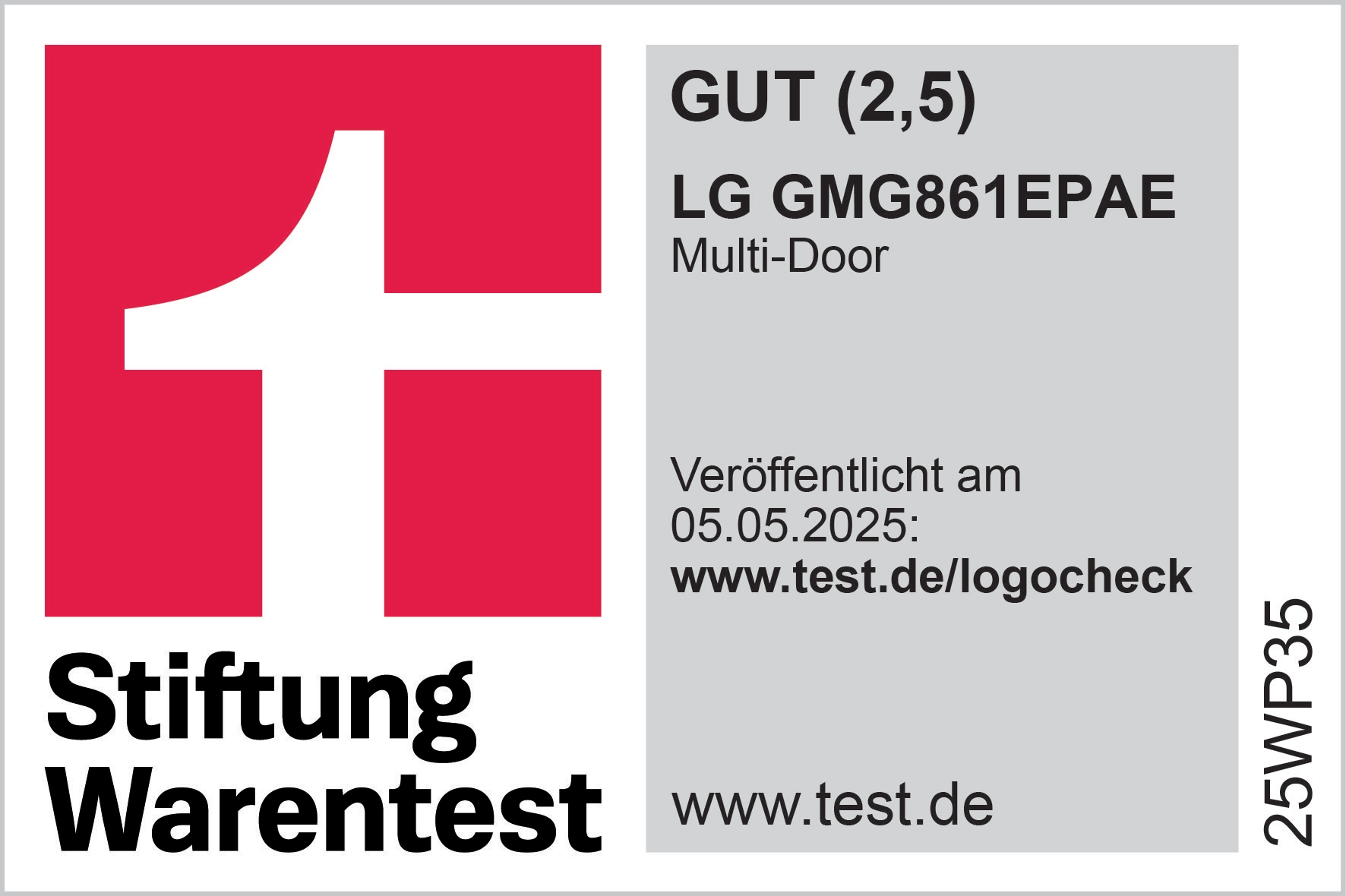 Stiftung Warentest GMG861EPAE