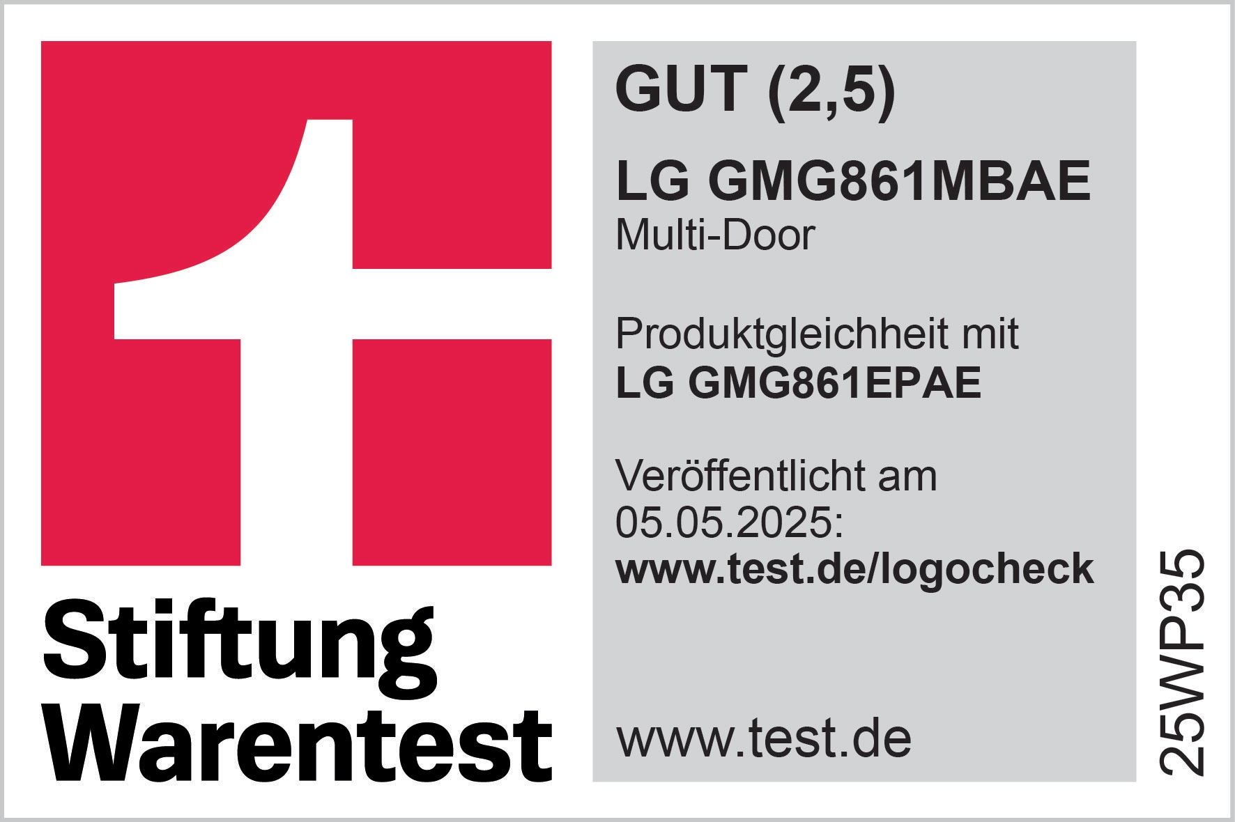 Stiftung Warentest GMG861MBAE