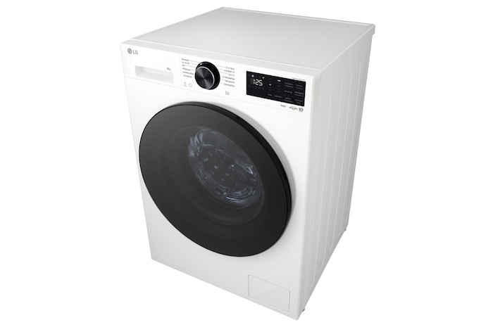 LG Waschmaschine Essence White (EEK A, 8 kg, 1.400 U./Min.) mit AI DD® & TurboWash®360° | F4WX708YC, F4WX708YC