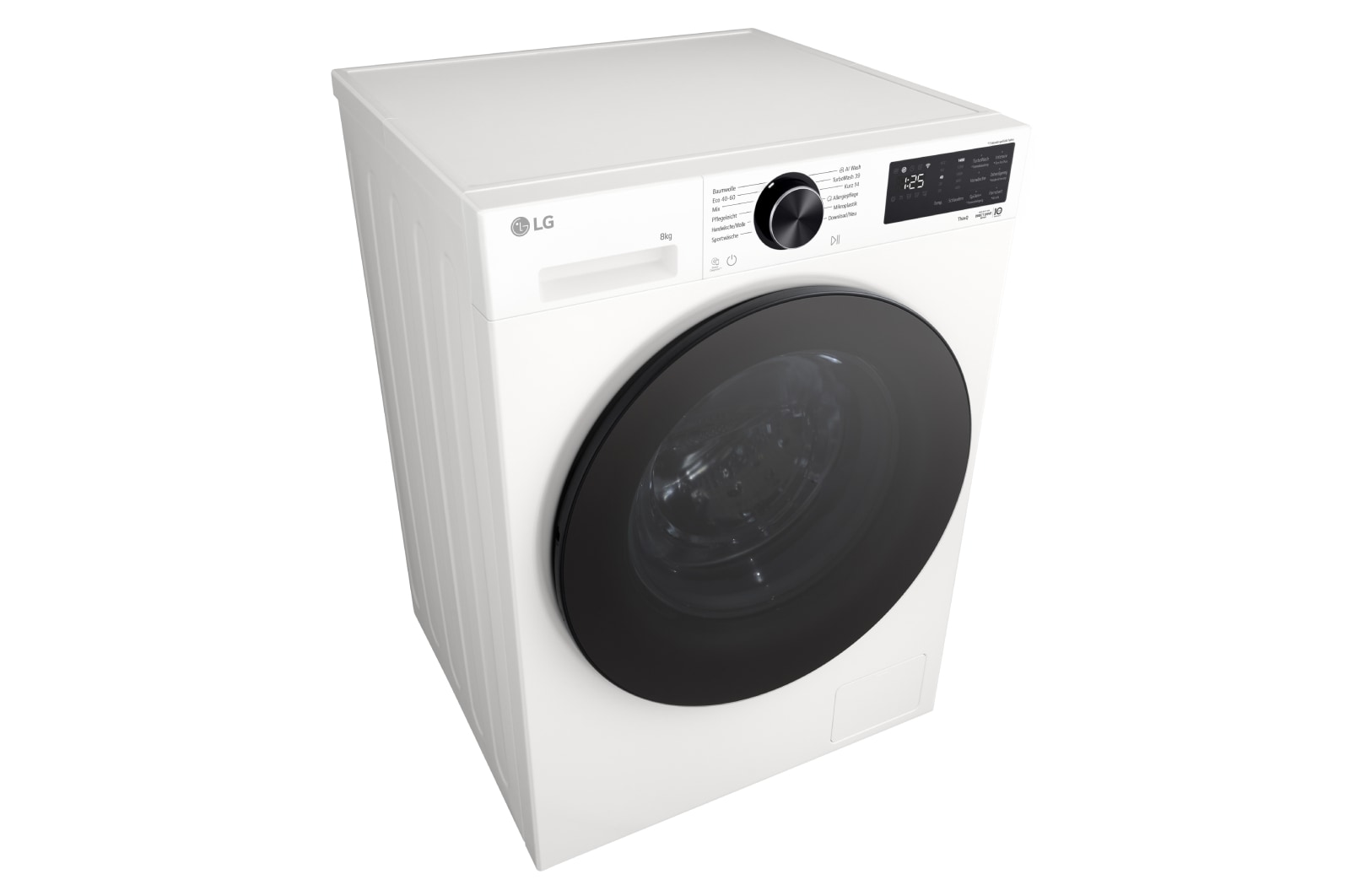 LG Waschmaschine Essence White (EEK A, 8 kg, 1.400 U./Min.) mit AI DD® & TurboWash®360° | F4WX708YC, F4WX708YC