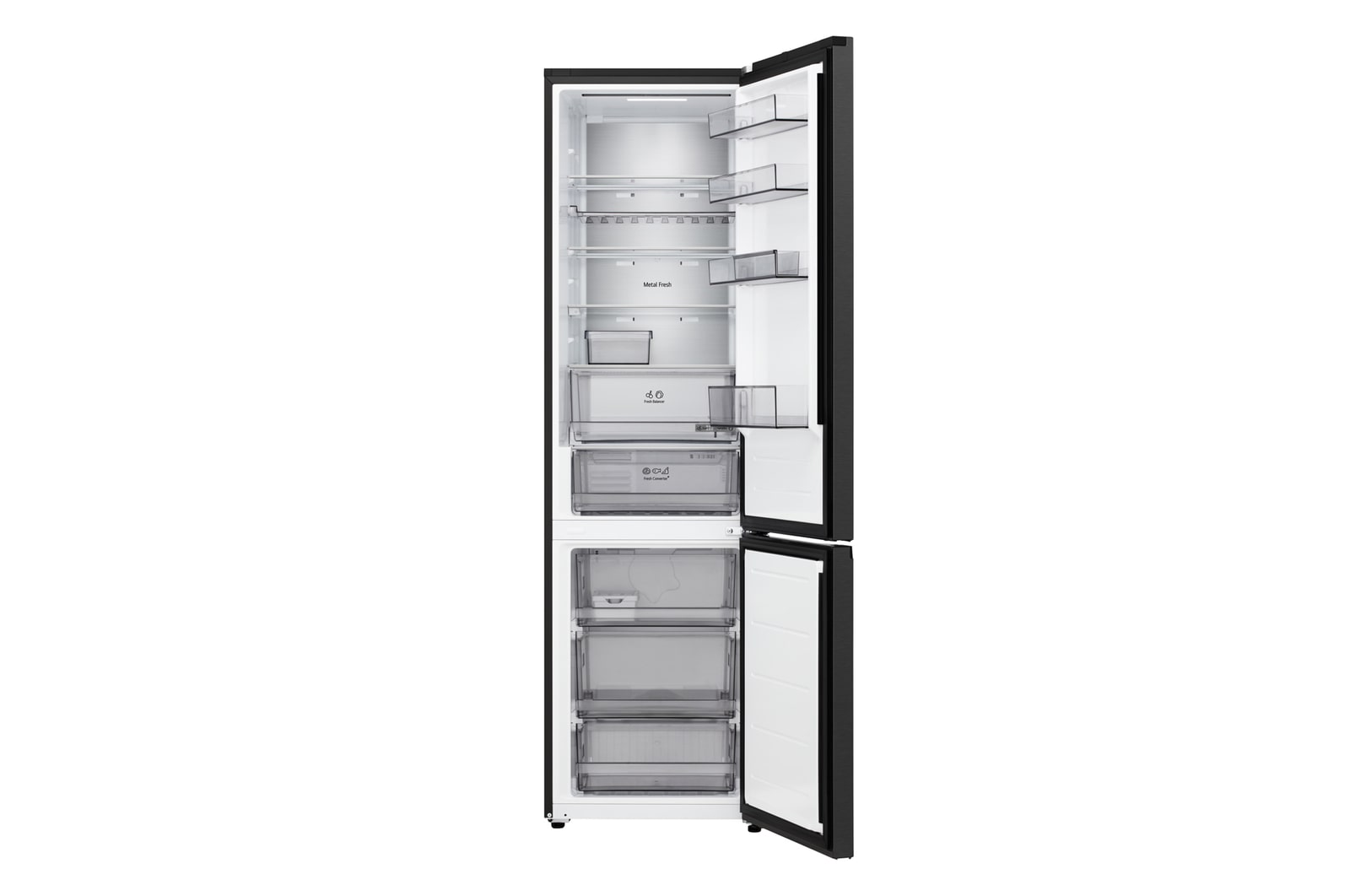 LG Unterer Gefrierschrank (GBBS726CPY) Rückansicht mit hinterem Panel