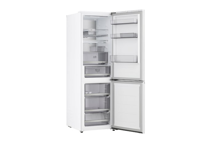 Vorderansicht des LG Kühl-/Gefrierschranks (GBBS726CPY) mit DoorCooling+™-Belüftung