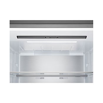 Front view top door open