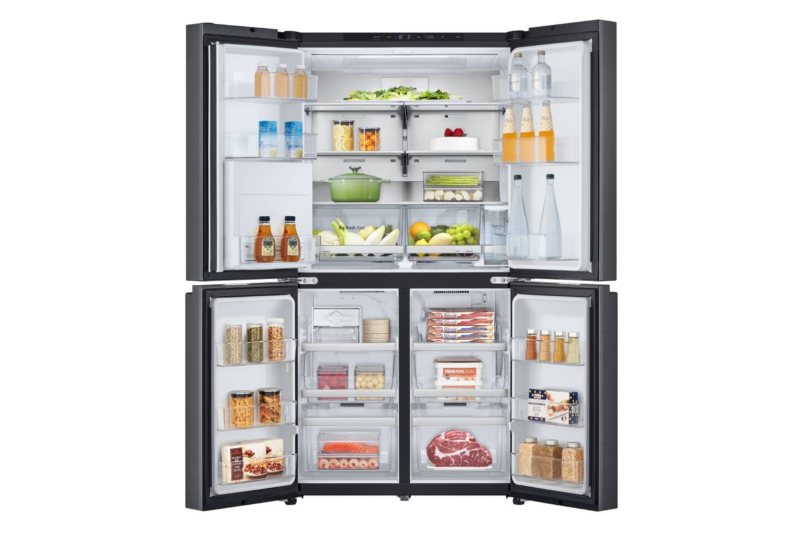 LG Multi-Door Kühlschrank (EEK C, 645L, 179.2 cm hoch) mit Wasserspender & Wassertank | GMF961EV6C, GMF961EV6C