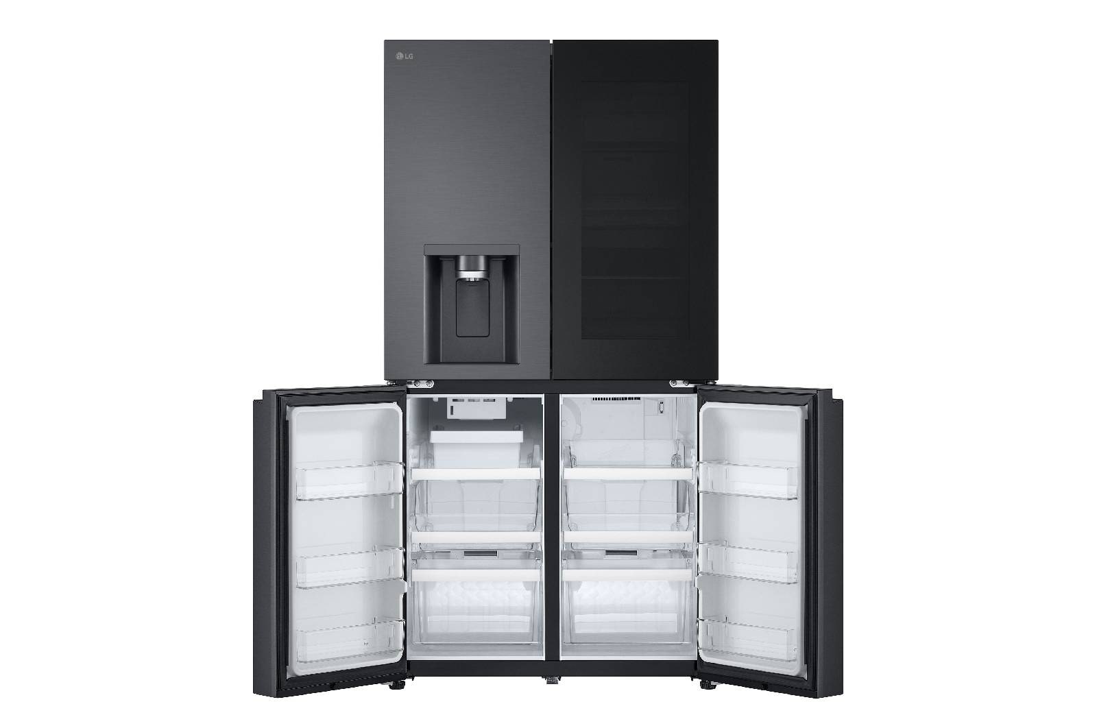 LG Multi-Door Kühlschrank mit InstaView® (EEK E, 643L, 179 cm hoch) mit Smart Fill-Wasserspender & internem Wassertank | GMK961EV3E, GMK961EV3E
