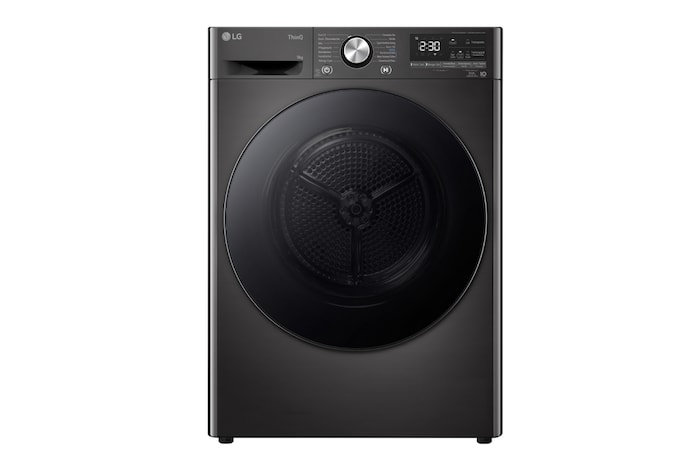 Vorderansicht des 9 kg Wärmepumpentrockners mit selbstreinigendem Kondensator Weiß, RT90V9W