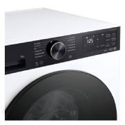 LG Waschmaschine Weiß mit schwarzem Panel (EEK A, 9 kg, 1.400 U./Min.) mit AI DD® & TurboWash®360° | F4WX709YP, F4WX709YP