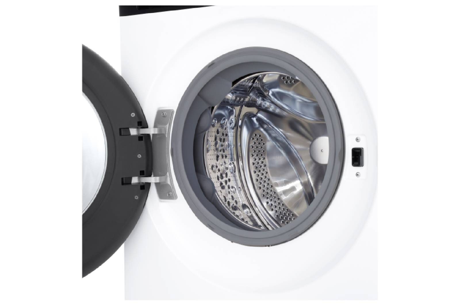 LG Waschmaschine Weiß mit schwarzem Panel (EEK A, 9 kg, 1.400 U./Min.) mit AI DD® & TurboWash®360° | F4WX709YP, F4WX709YP