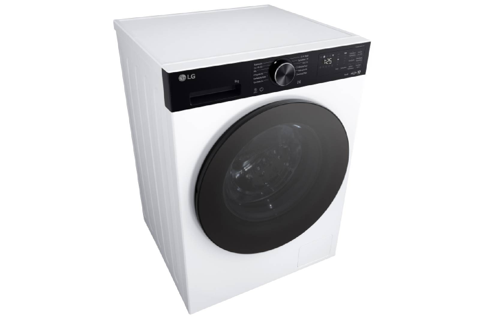 LG Waschmaschine Weiß mit schwarzem Panel (EEK A, 9 kg, 1.400 U./Min.) mit AI DD® & TurboWash®360° | F4WX709YP, F4WX709YP