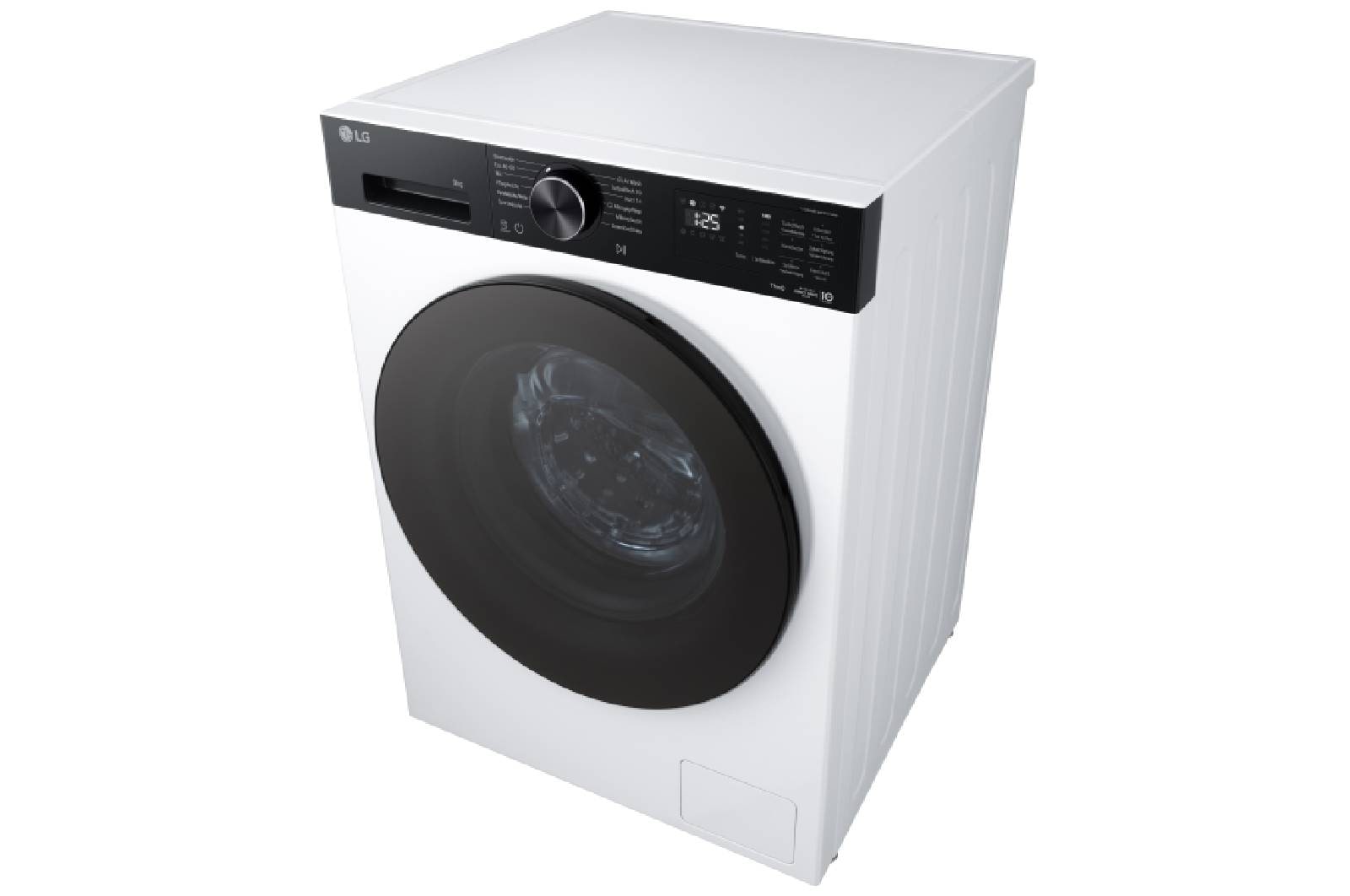 LG Waschmaschine Weiß mit schwarzem Panel (EEK A, 9 kg, 1.400 U./Min.) mit AI DD® & TurboWash®360° | F4WX709YP, F4WX709YP