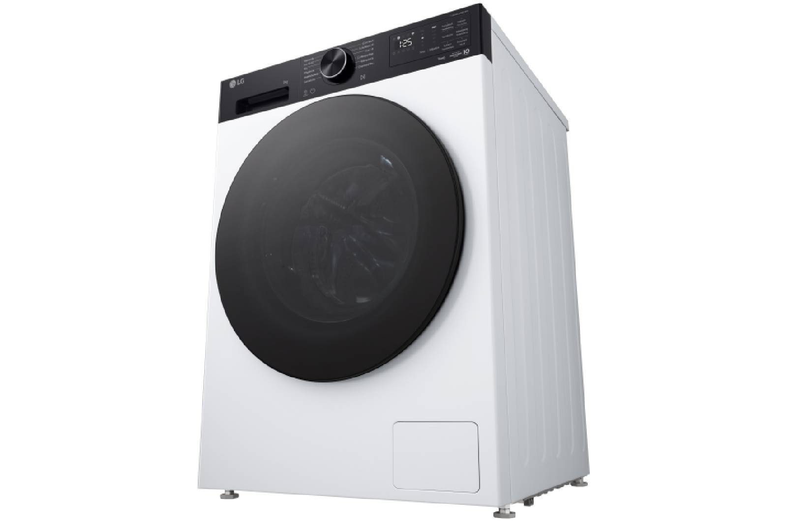 LG Waschmaschine Weiß mit schwarzem Panel (EEK A, 9 kg, 1.400 U./Min.) mit AI DD® & TurboWash®360° | F4WX709YP, F4WX709YP