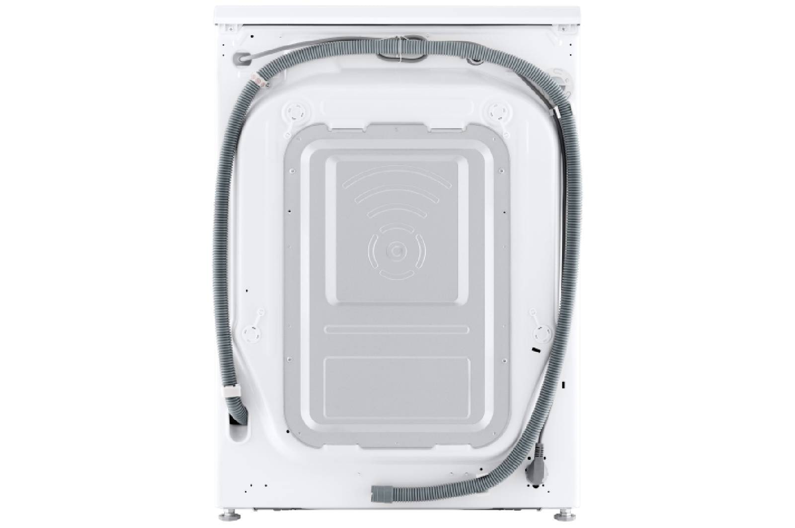 LG Waschmaschine Weiß mit schwarzem Panel (EEK A, 9 kg, 1.400 U./Min.) mit AI DD® & TurboWash®360° | F4WX709YP, F4WX709YP