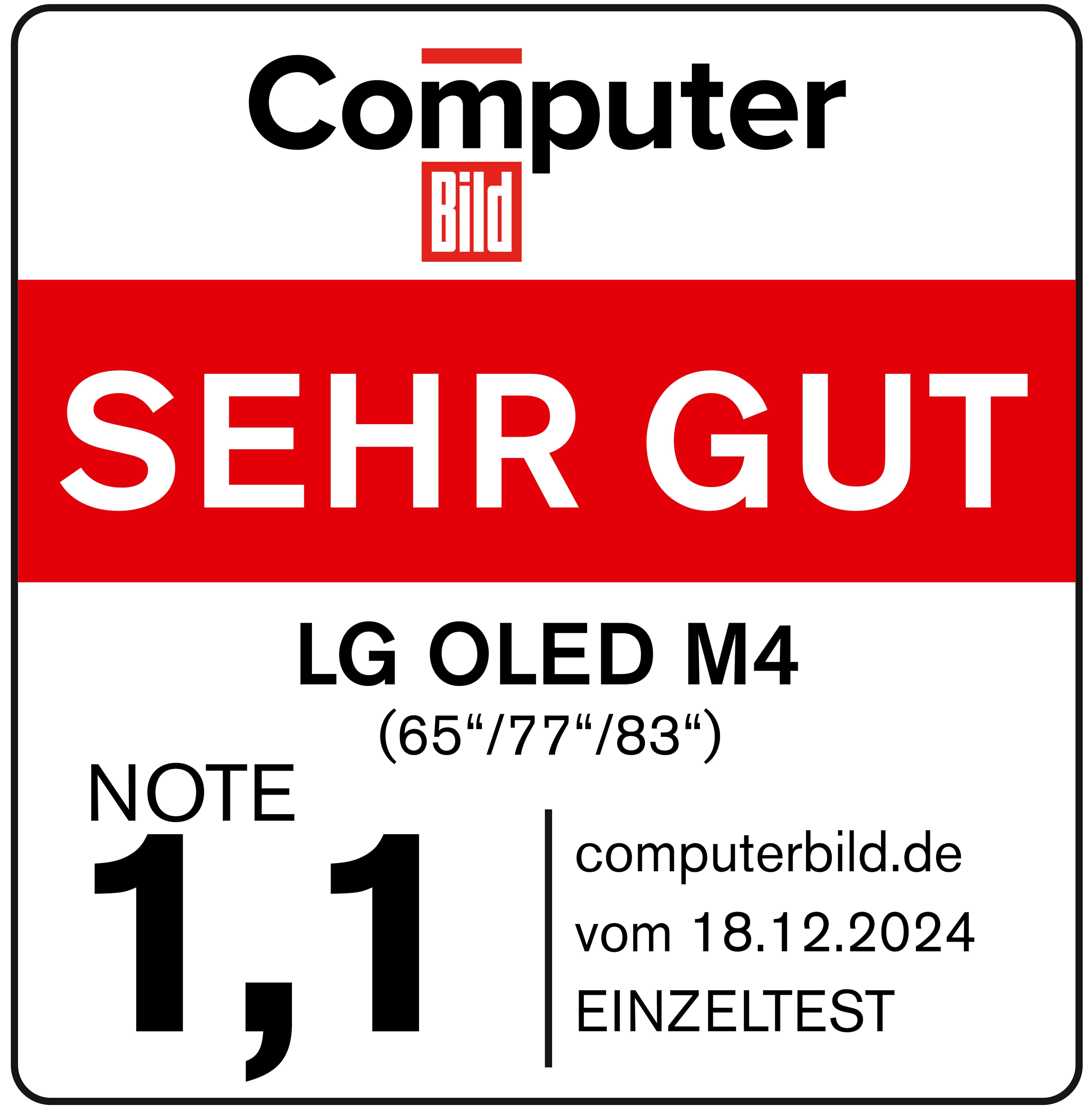 Computer Bild OLED M4 Serie