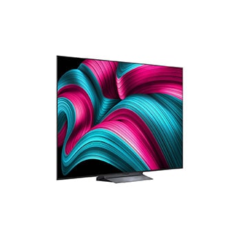 Slightly angled view of LG OLED evo AI C5 4K Smart TV.