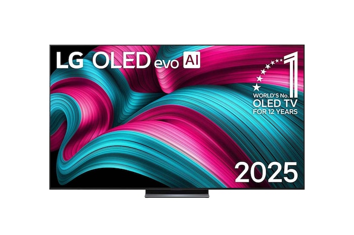 Frontansicht des 83 Zoll LG OLED evo AI C5 4K Smart TV OLED83C57LA