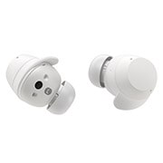 LG xboom Buds von will.i.am | Bluetooth-Ohrhörer | xboom Signature Sound mit Graphen-Treiber, xboom Buds white