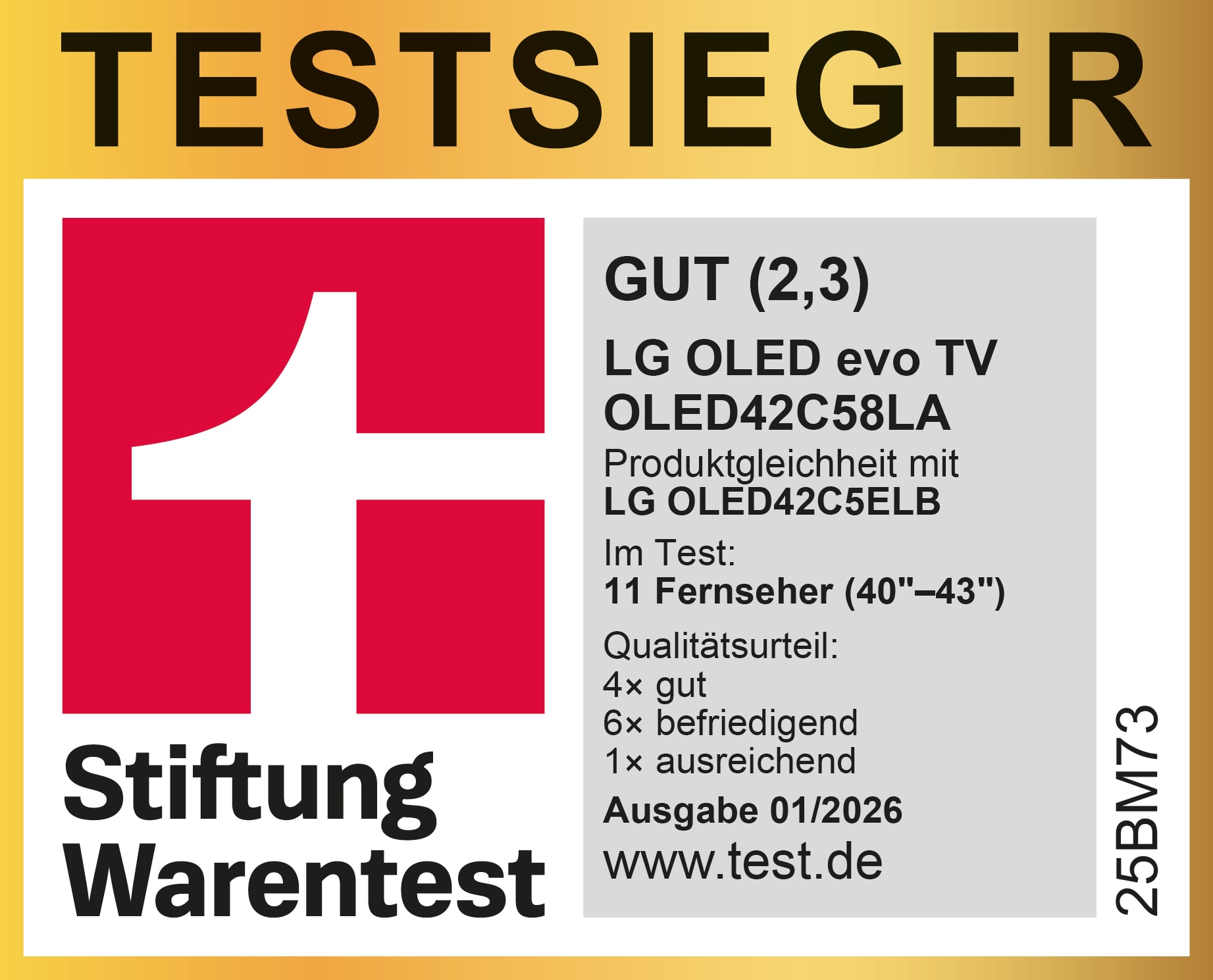 Stiftung Warentest OLED C5