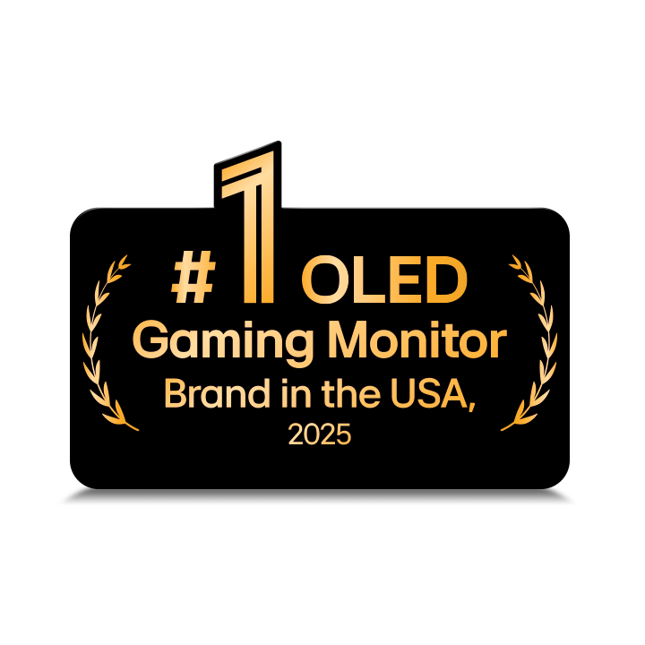 #1 OLED-Gaming-Monitor-Marke in den USA, 2025*