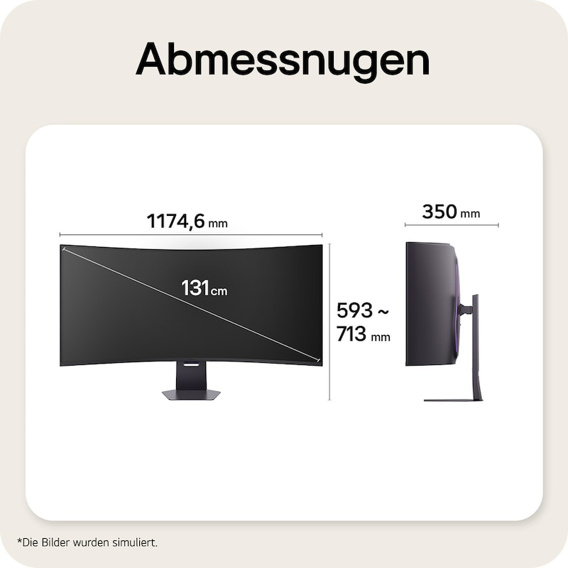 LG 52 Zoll UltraGear evo G9, Weltweit größter 5K2K 240 Hz Gaming Monitor, 52G930B-B