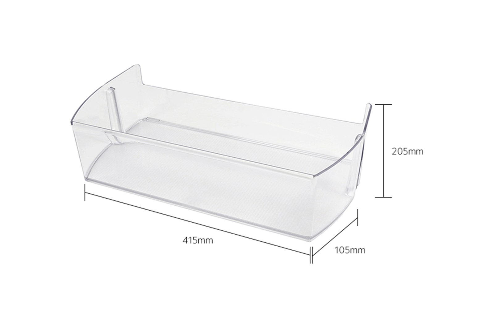 Ansicht mit Abmessungen