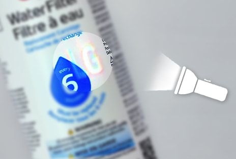 So überprüfst du, ob der Wasserfilter ein Original-Produkt ist.