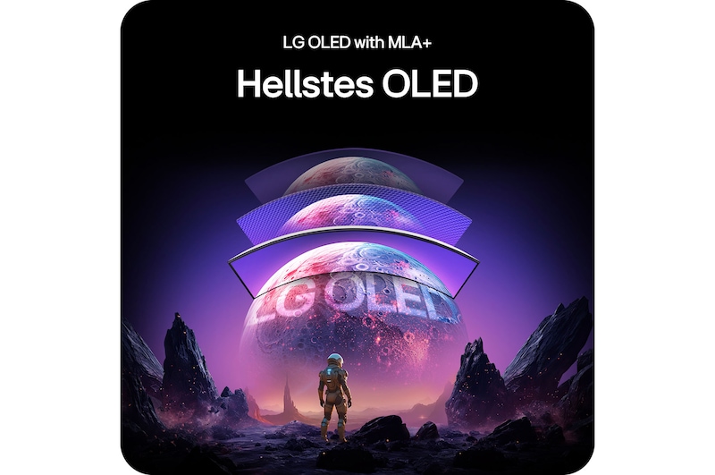 Hellstes LG OLED mit MLA+ Technologie für höhere Helligkeit und ein intensives Gaming-Erlebnis.