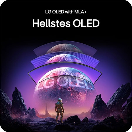 Hellstes LG OLED mit MLA+ Technologie für höhere Helligkeit und ein intensives Gaming-Erlebnis.