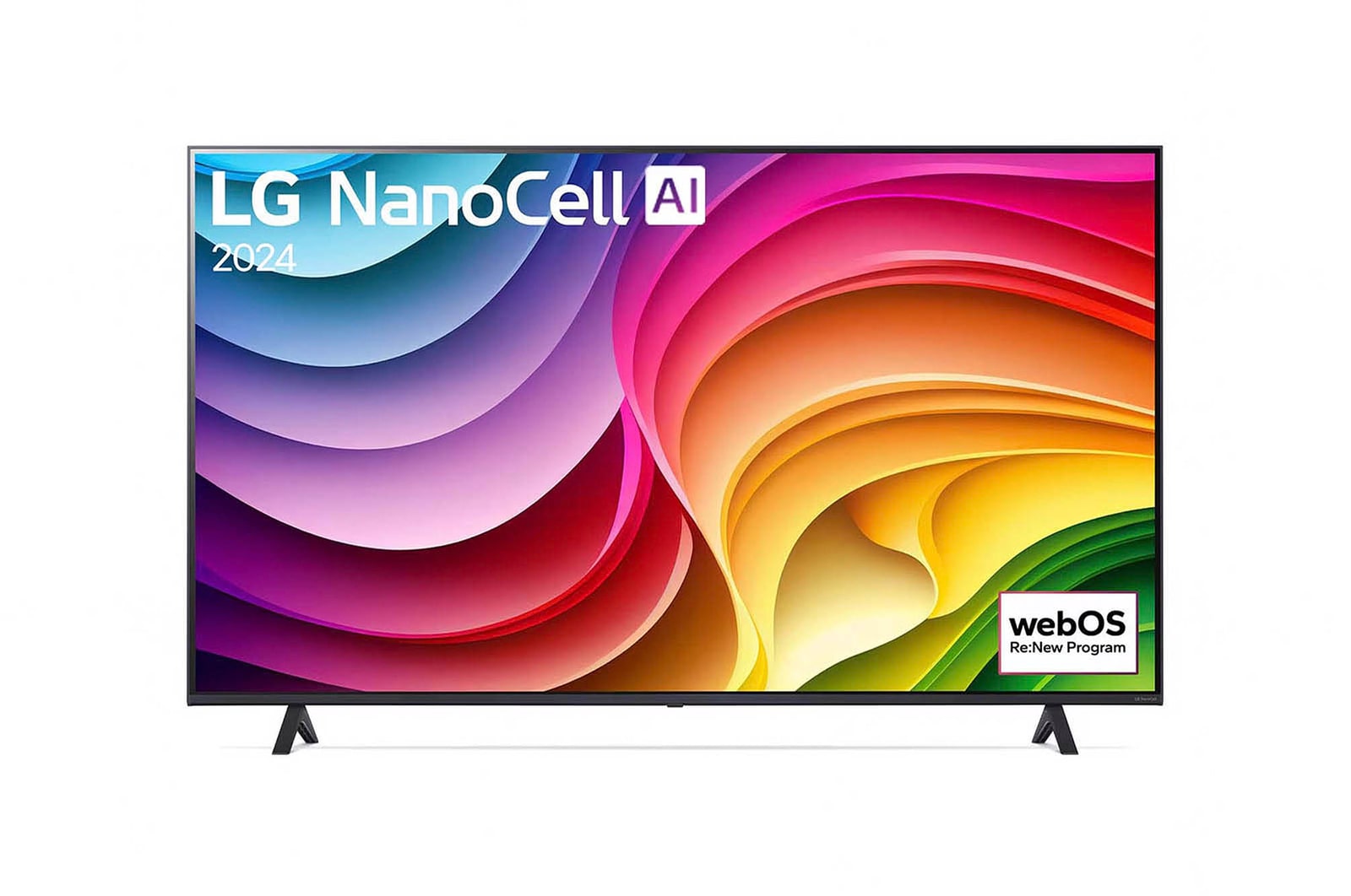 Vorderseite von 65 Zoll 4K LG NanoCell Smart TV NANO82 65NANO82T6B