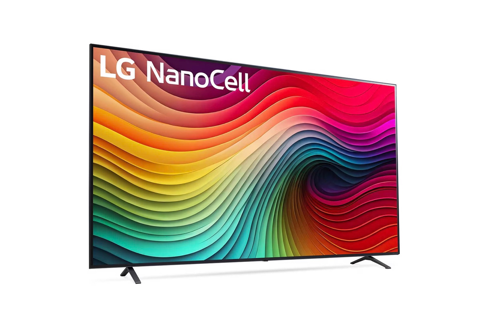 Ansicht des LG NanoCell AI NANO81 4K Smart TVs mit intensiver Farbdarstellung und realistischer Bildverarbeitung.