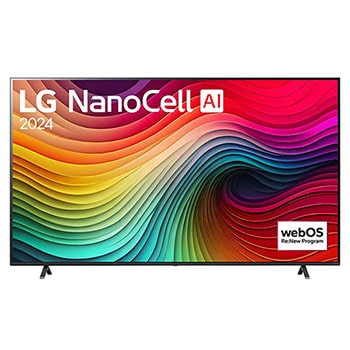 Vorderseite von 86 Zoll 4K LG NanoCell Smart TV NANO81 86NANO81T6A