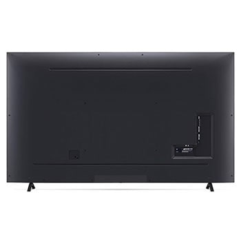 Rückansicht des LG NanoCell AI NANO81 4K Smart TVs mit zentral platzierter Kabelführung und VESA-Montagepunkten.