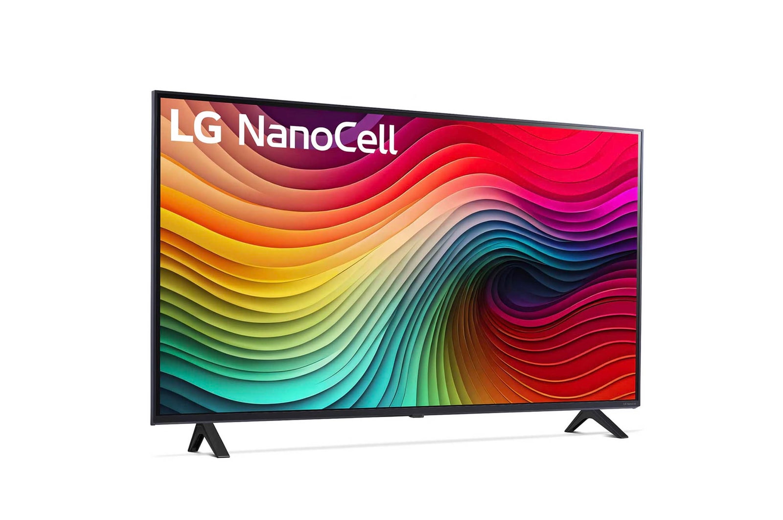 Ansicht des LG NanoCell AI NANO81 4K Smart TVs mit intensiver Farbdarstellung und realistischer Bildverarbeitung.