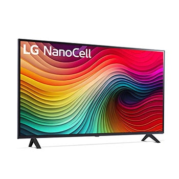 Ansicht des LG NanoCell AI NANO81 4K Smart TVs mit intensiver Farbdarstellung und realistischer Bildverarbeitung.