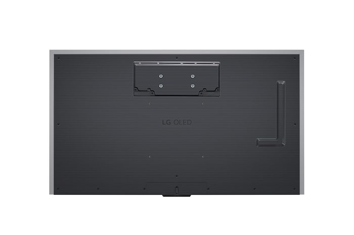 Rückansicht des LG Signature OLED M4 True Wireless TV Fernsehers mit Wandhalterungsschnittstelle.