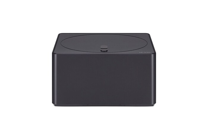 Vorderansicht der Zero Connect Box für den LG Signature OLED M4 True Wireless TV Fernseher.