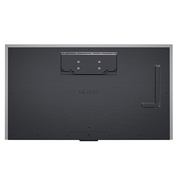 Rückansicht des LG Signature OLED M4 True Wireless TV Fernsehers mit Wandhalterungsschnittstelle.