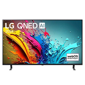 Vorderseite von 86 Zoll LG QNED85 4K Smart TV 86QNED85T6C