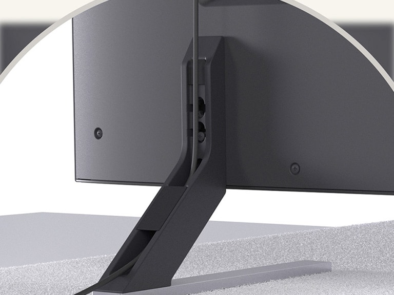 Installationsvideo zur Montage des Standfußes für den LG QNED MiniLED AI QNED85 4K Smart TV Fernseher.