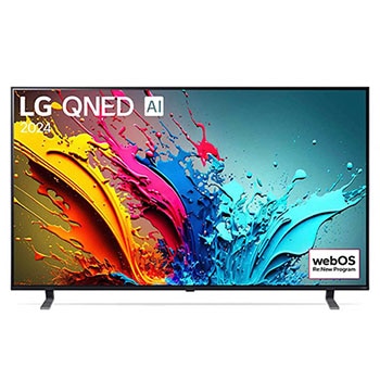 Vorderseite von 75 Zoll LG QNED85 4K Smart TV 75QNED85T6C