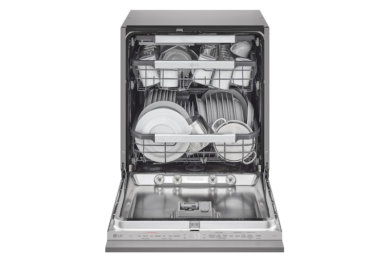 Vorderseite von Vollintegrierbarer Geschirrspüler Silber (Energieklasse A, 43 dB, 10 Programme) mit TrueSteam & QuadWash | DB476TXS DB476TXS