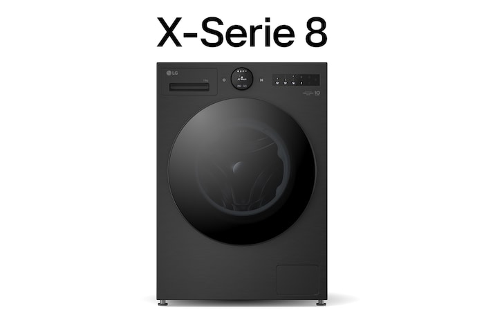 Vorderseite von Waschmaschine Matte Black (A-20%*, 13 kg, 1.350 U./Min.) mit AI DD® & TurboWash®360° | F4WX803YB