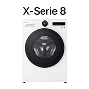 Vorderseite von Waschmaschine Weiß (A-20%*, 8 kg, 1.350 U./Min.) mit AI DD® & TurboWash®360° | F4WX808YC