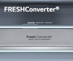 Bereich FRESHConverter® im Inneren des Kühlschranks.