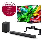 LG 55 Zoll LG QNED evo AI QNED86 MiniLED 4K Smart TV + 3.1.1 Kanal LG TV Soundbar DS70TY mit Dolby Atmos + WOW Bracket, 55QNED86A6A.DS70TY