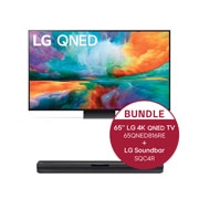LG 65 Zoll LG 4K QNED TV QNED81 + LG Soundbar SQC4R, 65QNED816RE.SQC4R