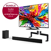 LG 65 Zoll LG 4K QNED evo AI MiniLED TV + 5.1.3 Kanal LG TV Soundbar DS90TY mit Dolby Atmos , 65QNED93A6A.DS90TY