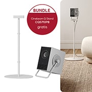 LG Cinebeam Q | Kleiner Beamer mit 4K UHD + LG CineBeam Q Standfuß, HU710PB.CQS710