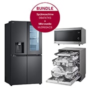 LG Multi-Door Kühlschrank mit InstaView® (E, 638L, 179,2cm hoch) mit Eis-, Crushed Ice- und Wasserspender & Craft Ice | GMG960EVEE + DB476TXS + MJ3965ACS, GMG960EVEE.DB47MJ3014