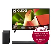 LG 65 Zoll LG OLED B4 4K Smart TV + 3.1.1 Kanal LG TV Soundbar DS70TY mit Dolby Atmos , OLED65B49LA.DS70TY