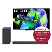 LG 65" LG 4K OLED evo TV C3 + 3.1.2 Dolby Atmos® Soundbar mit 380 Watt, OLED65C31LA.DS75Q